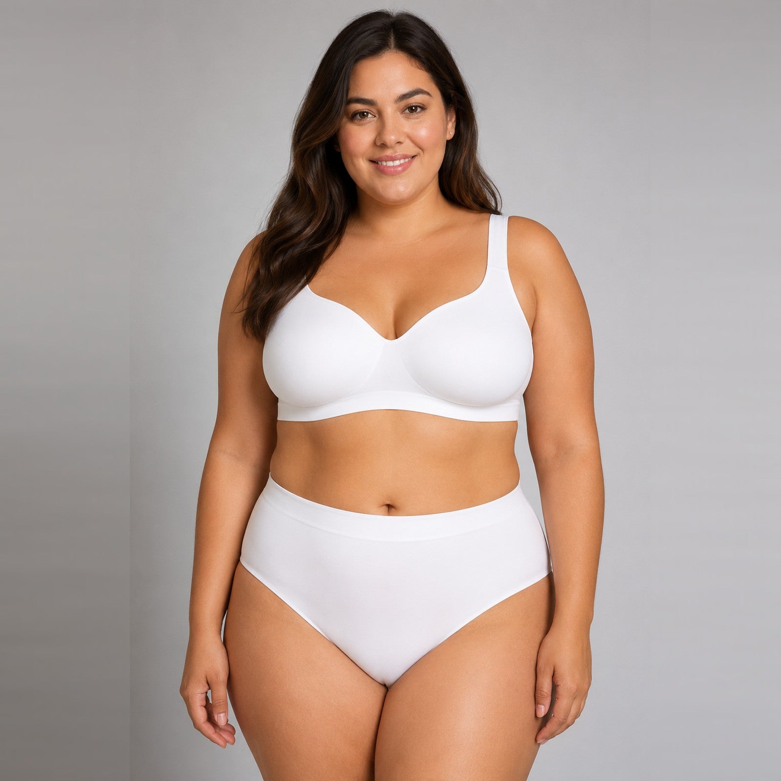Cervly Secret Support Bra in White - front