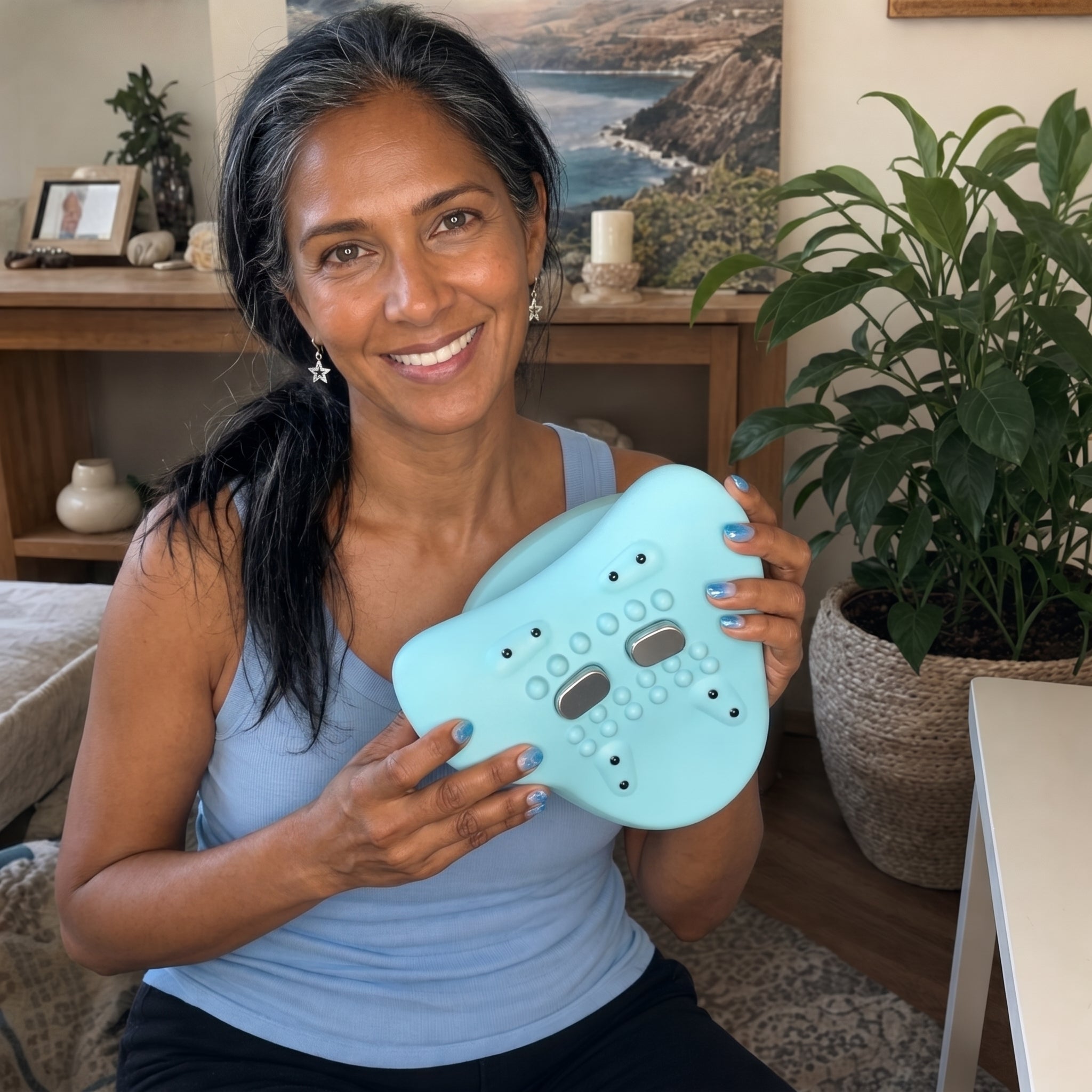 Trial participant with her Cervly
