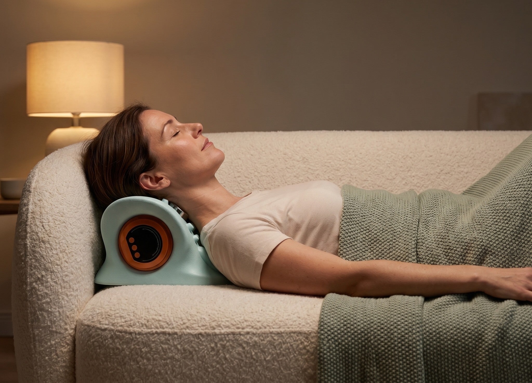 The control dial — one dial for heat, massage and pulses
