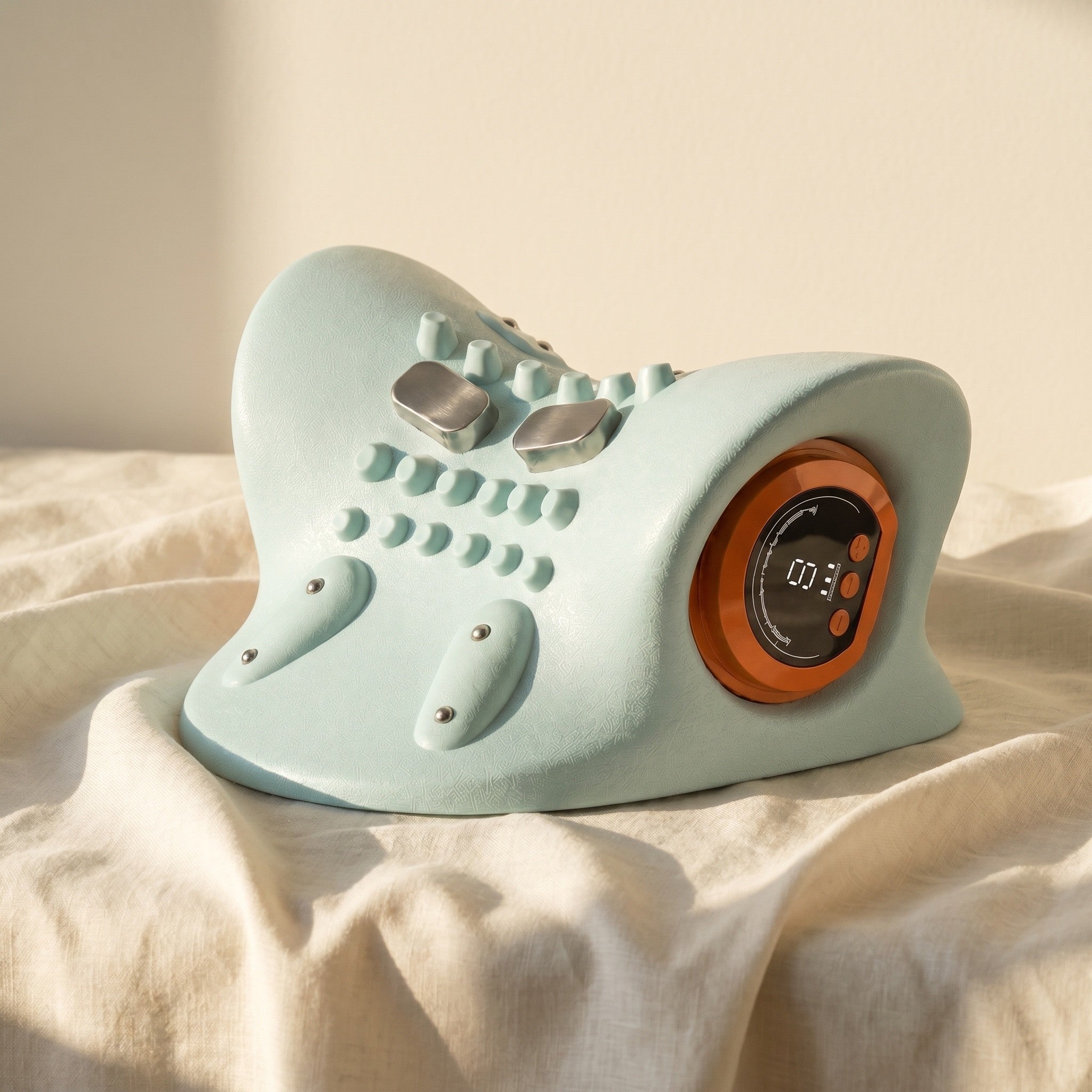 Soothing warmth — the heat plates up close